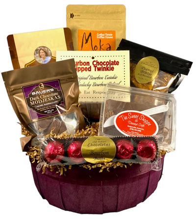 Chocolate Lover's Basket/Box - We aren't quite the Swiss, but our chocolate comes pretty close!