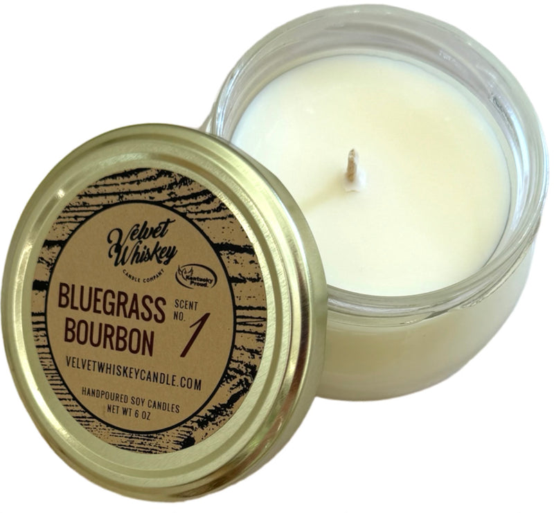 Hand-poured Soy Candle - 6 ounce. These beautiful 6 ounce candles are a staff favorite and make the perfect gift! Each candle is 100% all natural soy, giving you a longer and cleaner burn. Plus, using soy candles helps support American
