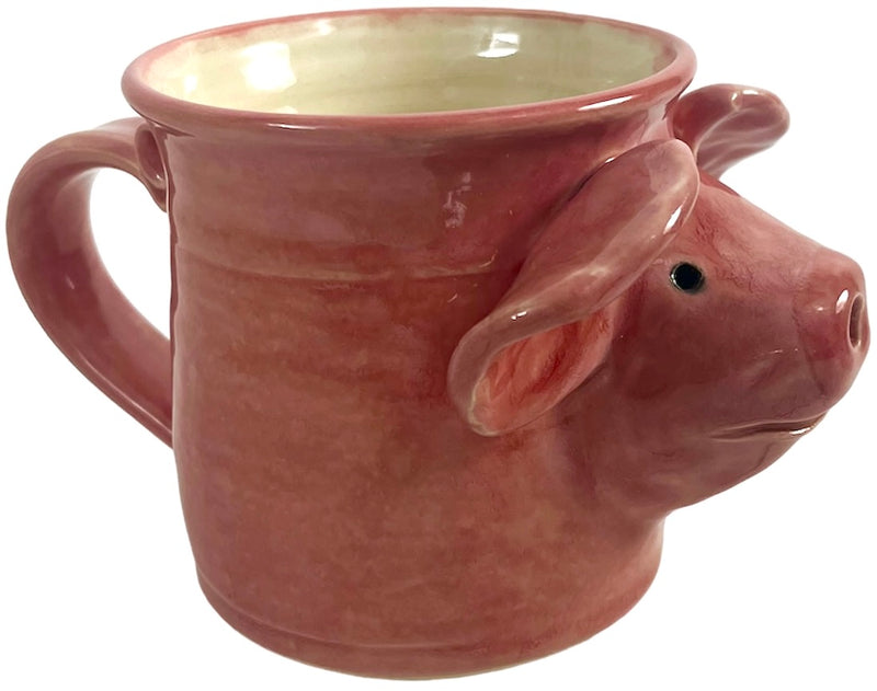 Ceramic Pink Pig Mug