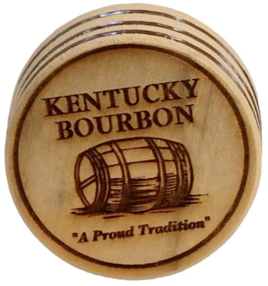 Kentucky Bourbon Barrel Bung Magnet - Commemorate your bourbon distiller tour with the story of the bourbon barrel bung