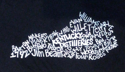 Kentucky Distilleries T-Shirt - Can't pick a favorite distillery in the bluegrass state? Remember them all with this souvenir tee!