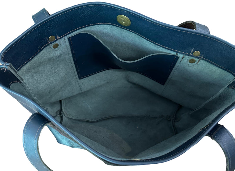 Handmade Upcycled Leather Traveler Bag
