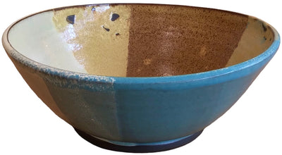 Ceramic Multi Glazed Large Serving Bowl