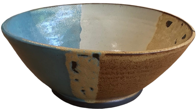 Ceramic Multi Glazed Large Serving Bowl