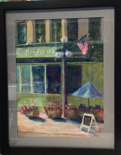 Original Pastel "Serafini" - Commemorate one of Frankfort's finest dining restaurants, Serfini's, with this pastel piece.