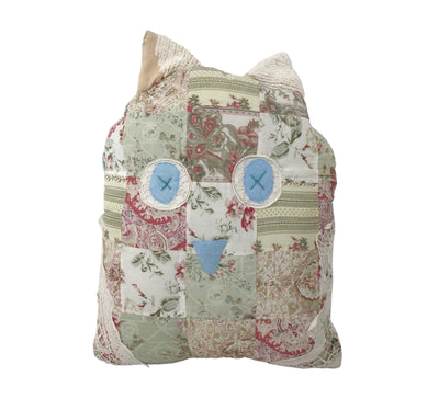 Quilt and Chenille Owl Pillow - Whoooo wouldn't want to add this one-of-a-kind pillow pet to their collection?