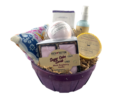 Pamper Me Basket/Box - Weep no more my lady! Pamper yourself with Kentucky crafted soaps, lotions, and scrubs!