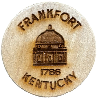 Kentucky Bourbon Barrel Bung Magnet - Commemorate your bourbon distiller tour with the story of the bourbon barrel bung