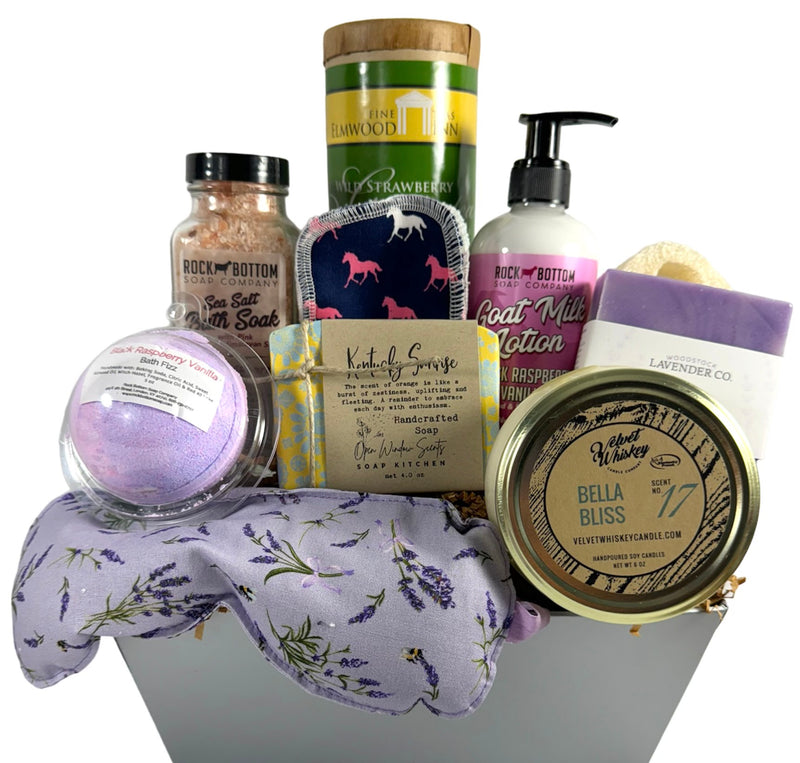 Kentucky Spa Basket/Box - Give the gift of self-care with the ultimate Kentucky spa experience!