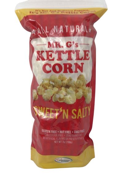 Mr. G's Kettle Corn - Your taste buds will be doing a happy dance with Mr. G's kettle corn! Mr. G knows the art of kettle corn like nobody else.