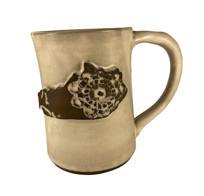 Ceramic stamped Kentucky Mug (tall) - Enjoy a warm latte or cup of soup in our multi-purpose mugs!