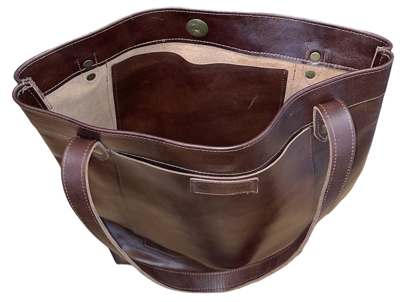 Handmade Upcycled Leather Traveler Bag