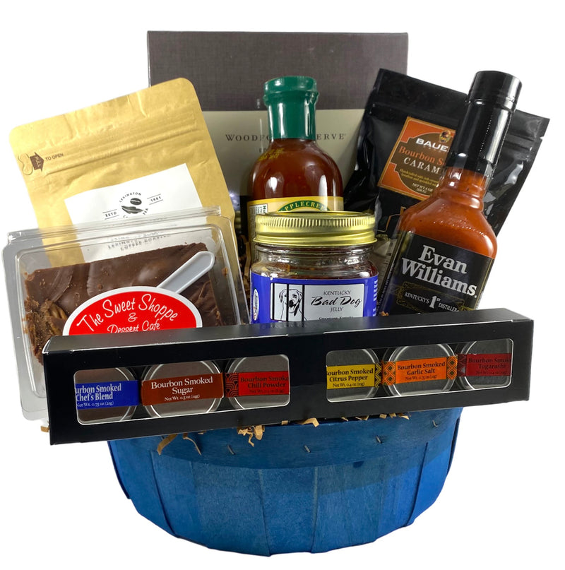 Kentucky Bourbon Basket/Box - We may not have our liquor license, but we sure do have everything else bourbon infused!