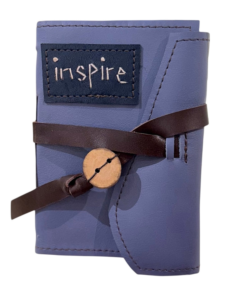 Up-cycled leather "Inspire" journal - TEMPORARILY BACKORDERED