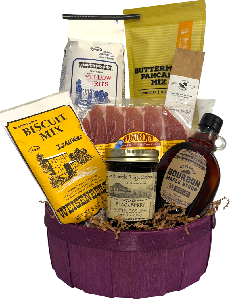 Bluegrass Breakfast Basket or Box - Give the gift of Southern hospitality with all the "fixins" for a Kentucky breakfast