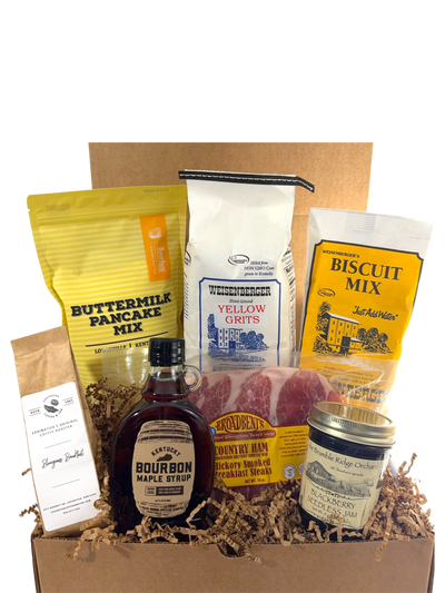 Bluegrass Breakfast Basket or Box - Give the gift of Southern hospitality with all the "fixins" for a Kentucky breakfast