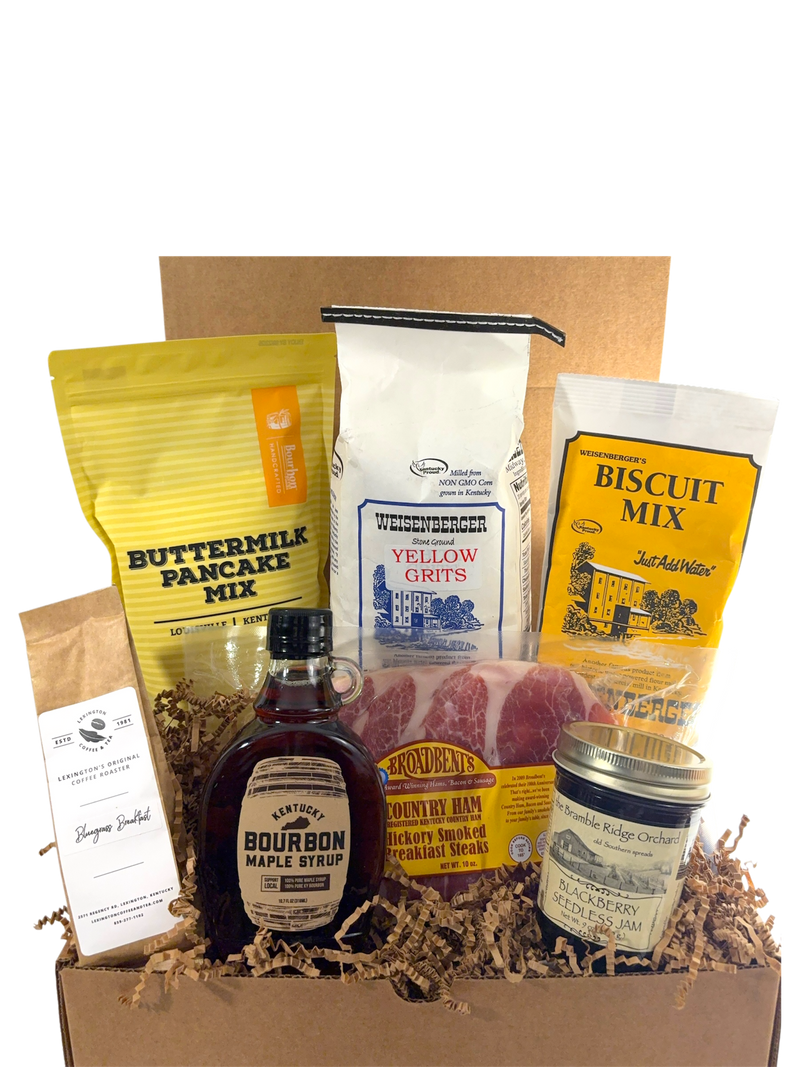 Bluegrass Breakfast Basket or Box - Give the gift of Southern hospitality with all the "fixins" for a Kentucky breakfast