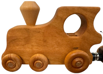 Wooden Animal Train Set - Thomas the Train can't compete with this!