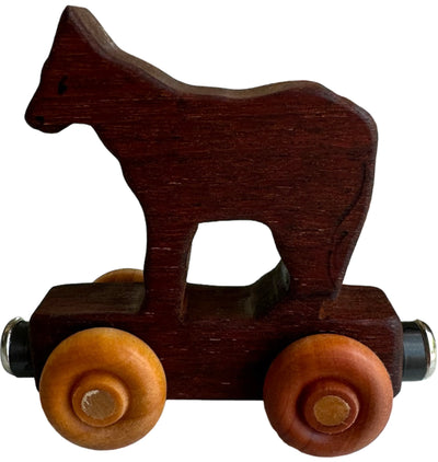 Wooden Animal Train Set - Thomas the Train can't compete with this!