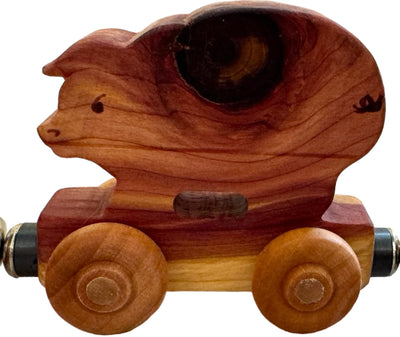 Wooden Animal Train Set - Thomas the Train can't compete with this!