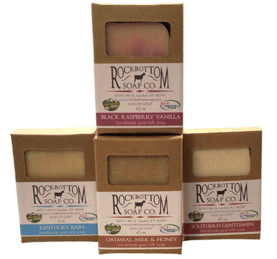 Rock Bottom goat milk bar soap -  Combining the nourishing power of goat milk with the Southern charm of the Bluegrass State