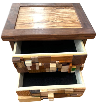 Wooden Art Box - This two-drawer box makes the perfect addition to your office or home