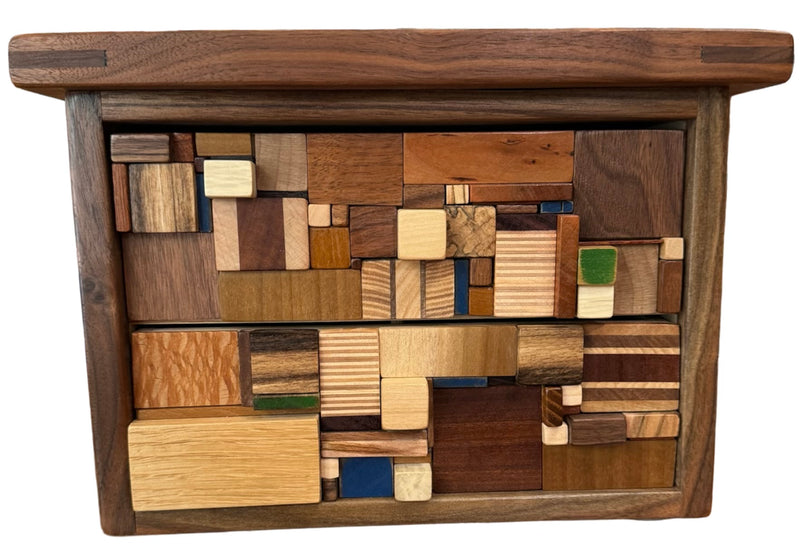 Wooden Art Box - This two-drawer box makes the perfect addition to your office or home