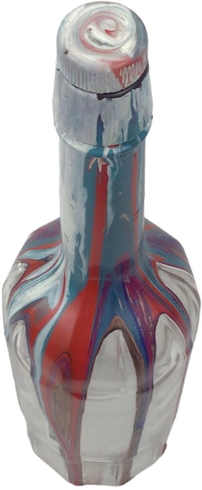 Hand Painted Sazerac Rye Whiskey Bottle - Remember your distillery trip with bright decor your partner will love!
