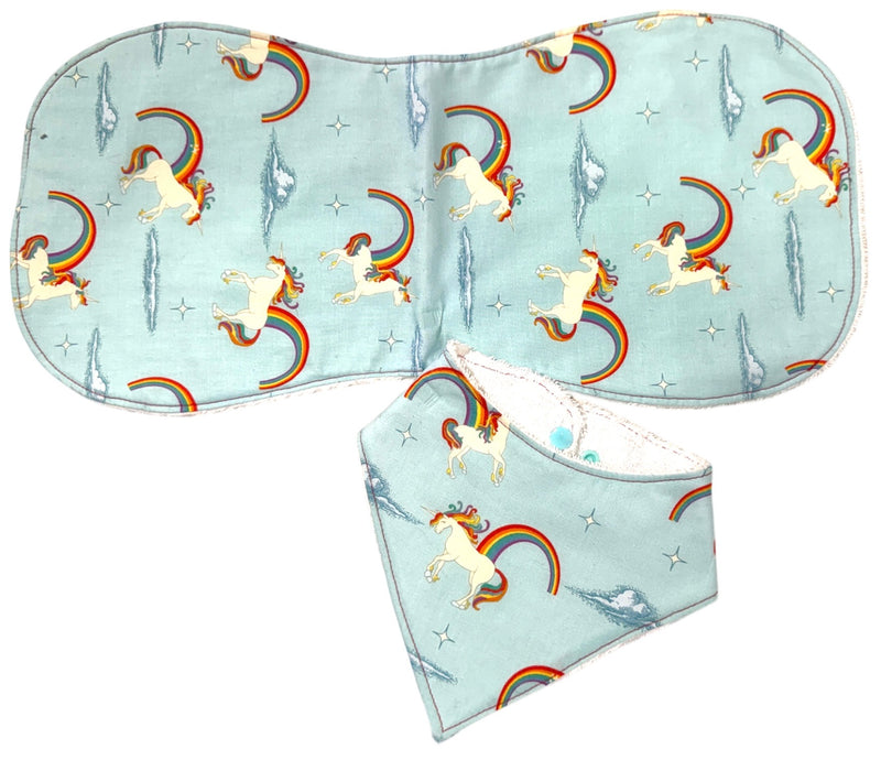 Bib and Burp Cloth Set - For the most stylish little one in the nursery!