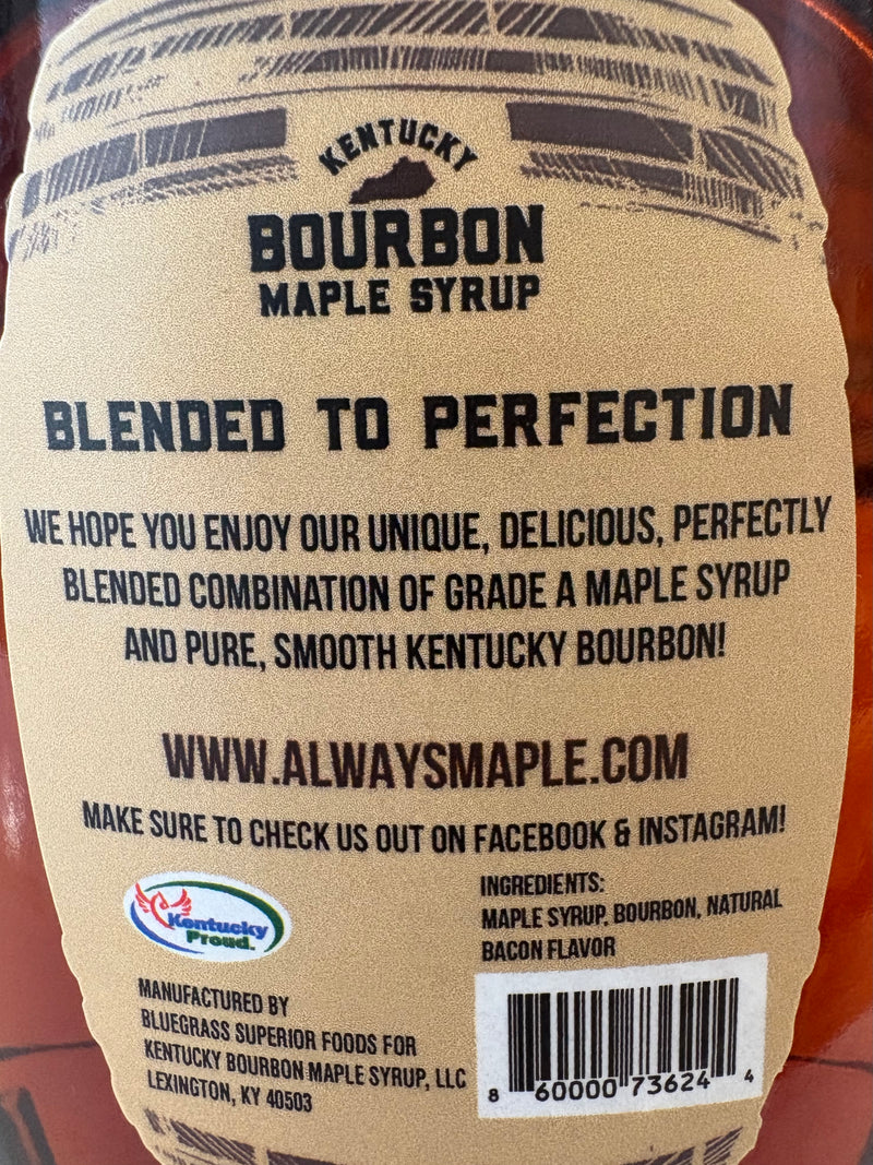 Kentucky Bourbon Bacon Maple Syrup - Bourbon, bacon, and maple--OH MY!