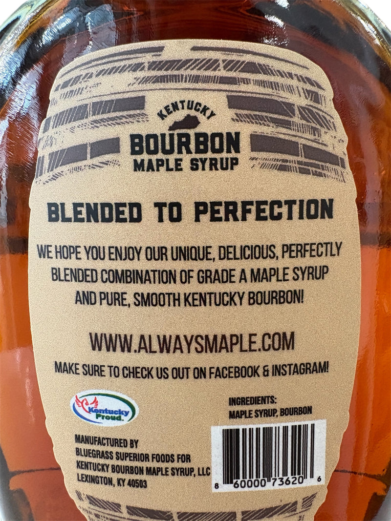 Kentucky Bourbon Maple Syrup - Take your breakfast to the next level