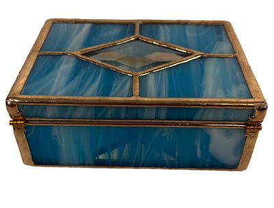 Small Blue Glass Box
