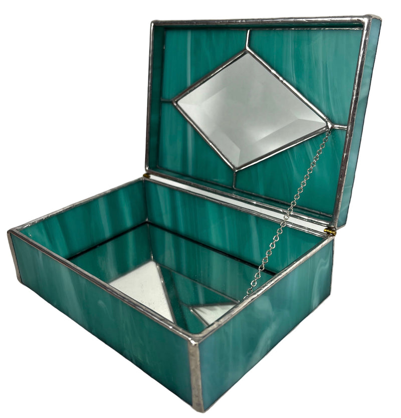 Turquoise Glass Box