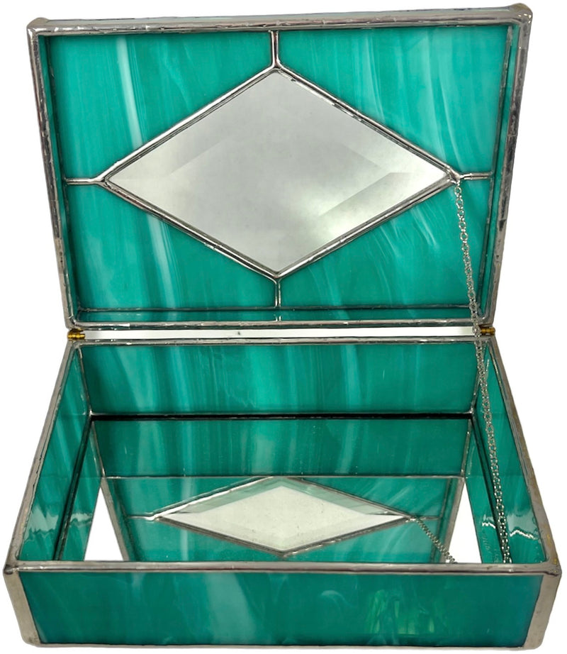 Stained Glass Jewelry Box - just one left!