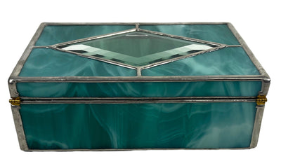 Stained Glass Jewelry Box - just one left!
