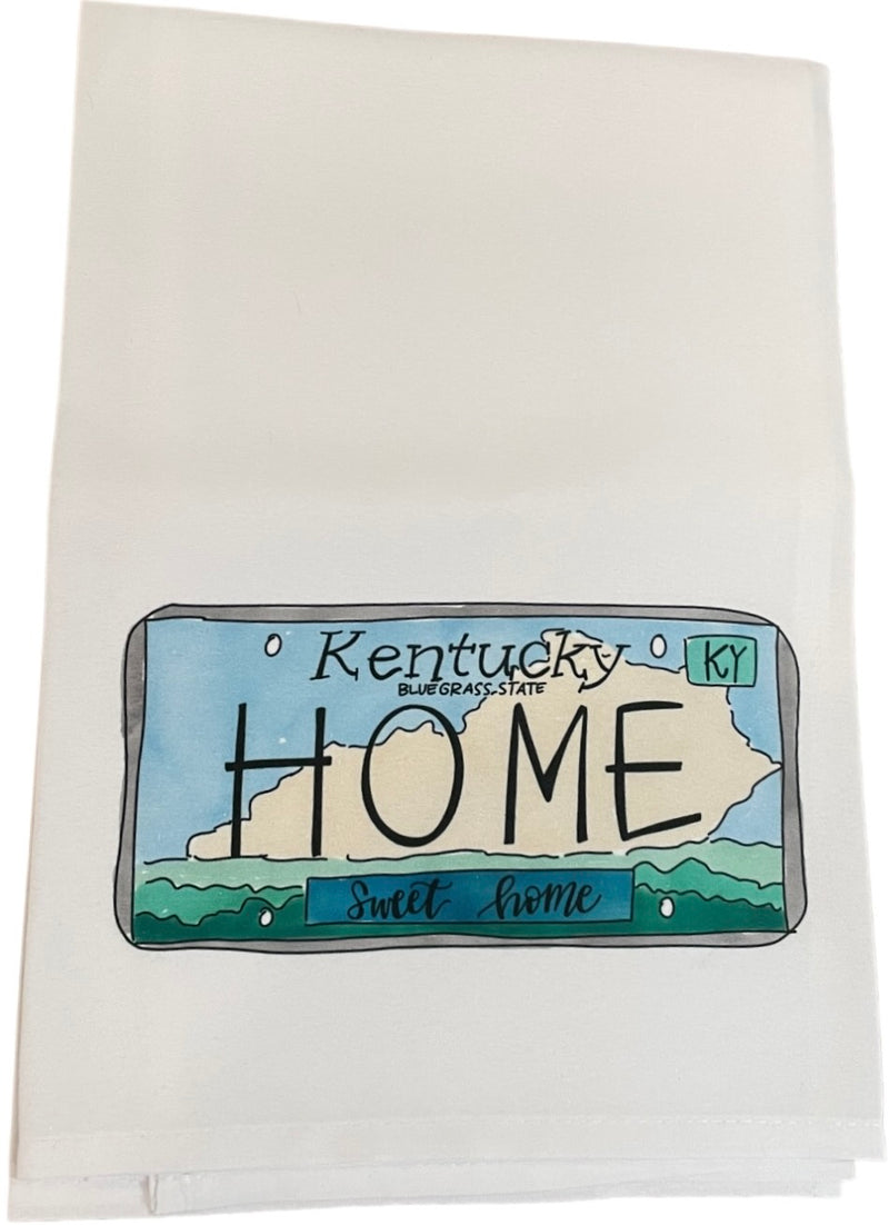 Kentucky themed tea towel