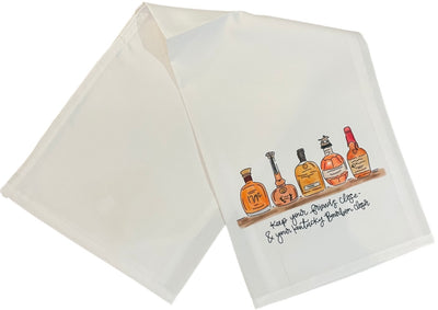 Bourbon-Themed Tea Towels-For drying or displaying