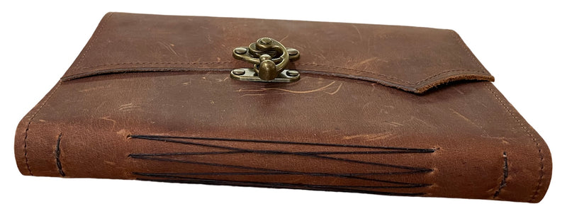 Leather Journal with Antique Bronze Clasp