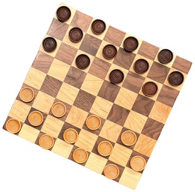 Wooden Checker Board Game set - It's not as fancy as chess, but this board is always ready for a little competition.