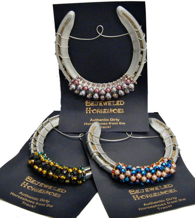 Bejeweled Horseshoe - a perfect way to remember your great day at the track!