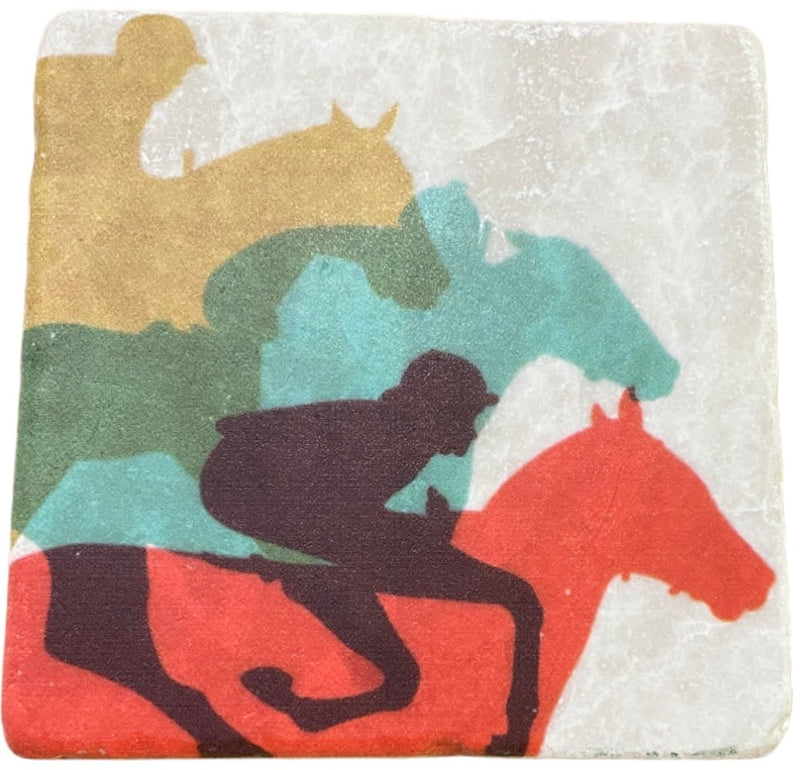 Horse Race Marble Coaster