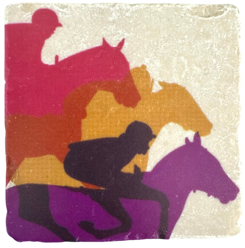 Horse Race Marble Coaster