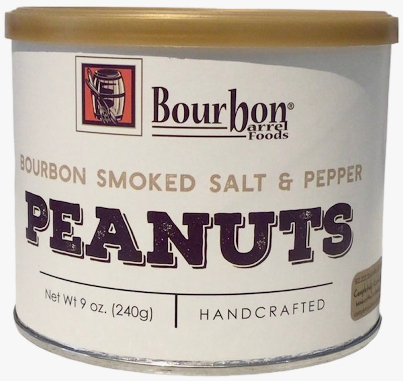 Bourbon Smoked Salt & Pepper Peanuts - Your party guests will go nuts for this delicious sharing snack!