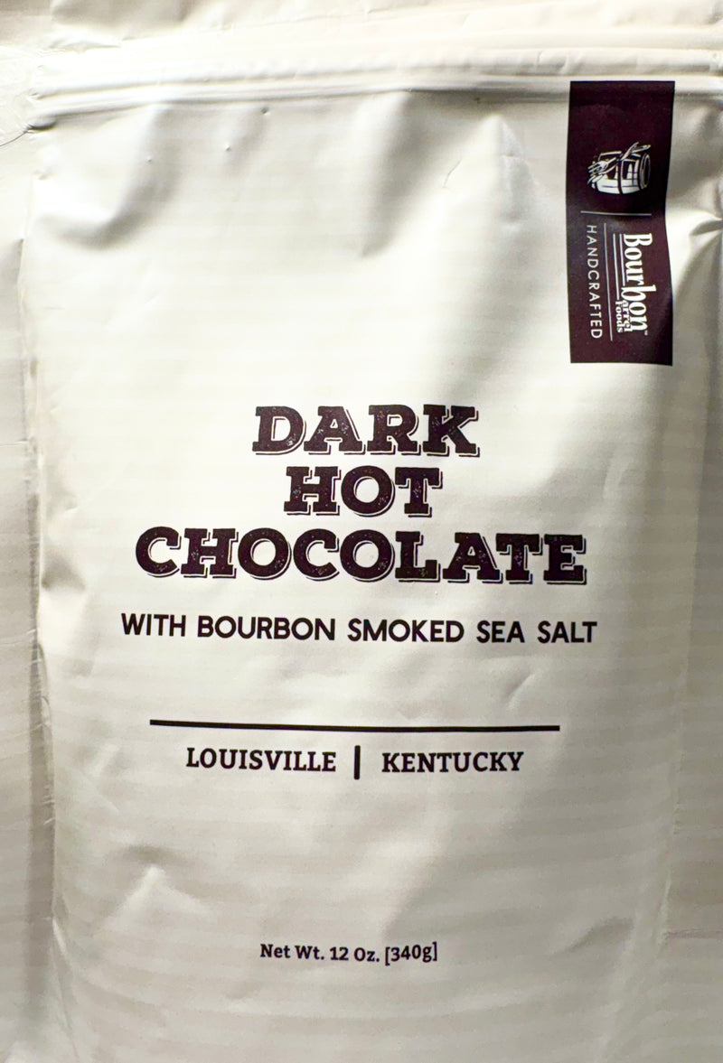 Bourbon Smoked Sea Salt Dark Hot Chocolate Mix - The hot chocolate mix for grown ups