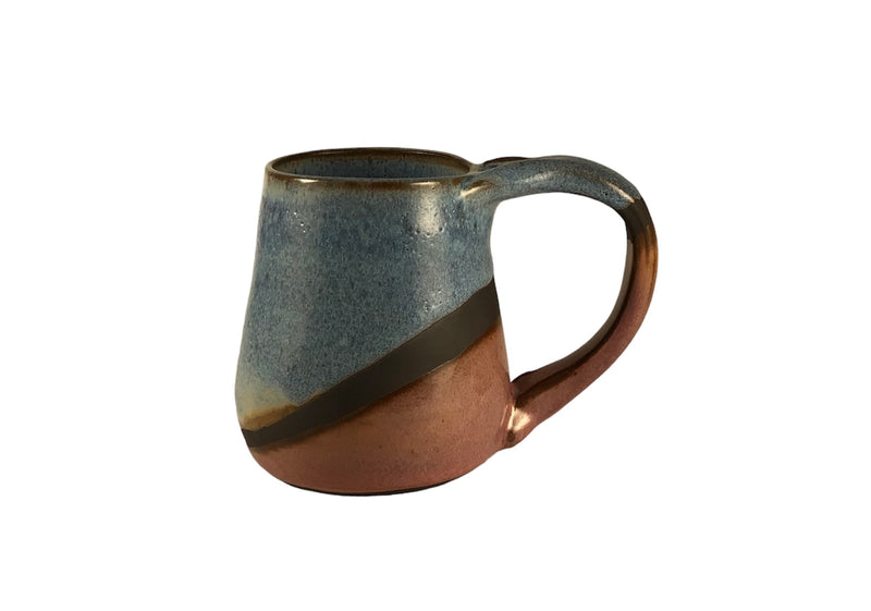 Multi-Glazed Ceramic Mug (short)