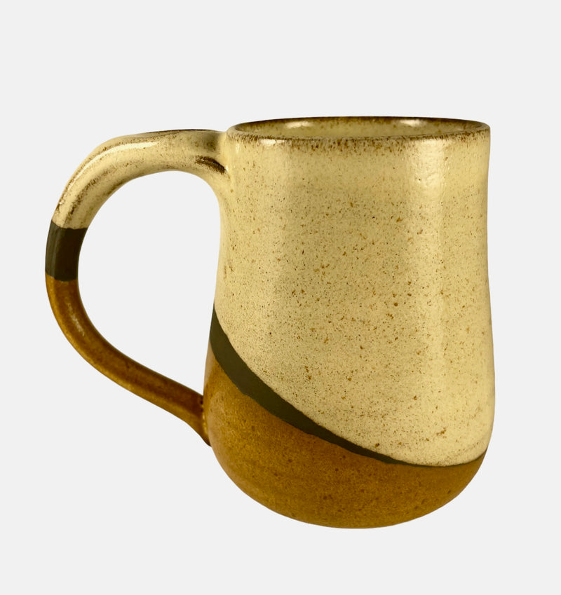Large Multi-Glaze Ceramic Mug