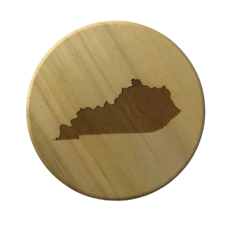 Wooden Kentucky Coaster - Need a resting spot for your old-fashioned class? Keep your coffee tables ring-free with these handcrafted wooden coasters.