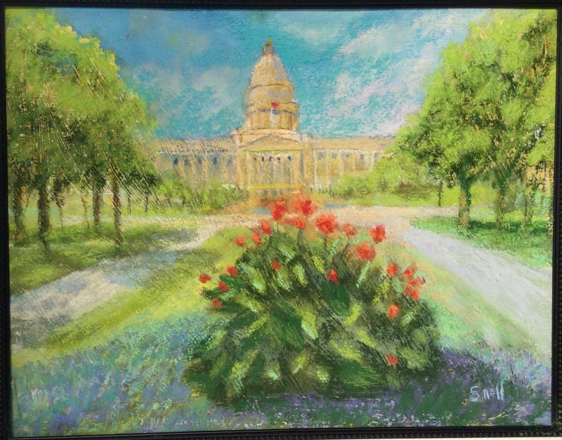 Original Pastel Kentucky "Capitol Canna" - A reminder of spring in the capital city!