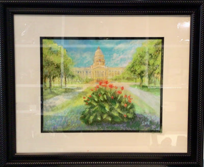 Original Pastel Kentucky "Capitol Canna" - A reminder of spring in the capital city!