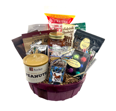 Kentucky Party Basket/Box - Whether you're celebrating a Caturday or hosting a birthday party, this basket has treats for all ages and tastebuds!